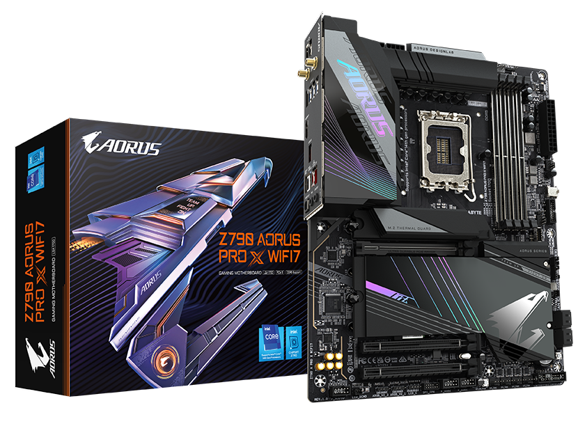 Motherboard Gigabyte  Z790 A Pro X Wifi7  Socket 1700  4 Ddr5 8200  Hdmi  Dp  Atx - Z790 A PRO X WIFI7