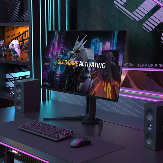 Gigabyte AORUS FO27Q3 SA1 27" QHD QD-OLED Gaming Monitor (360Hz, 0.03ms, HDR10, FreeSync Premium) | Ultra-Fast Esports QD-OLED Display 1 ksroom AORUS B%202
