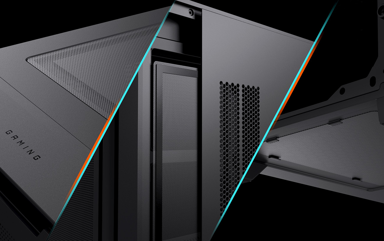 Gigabyte C102 Glass Mid Tower Case (Black) - Green Apple Compunet