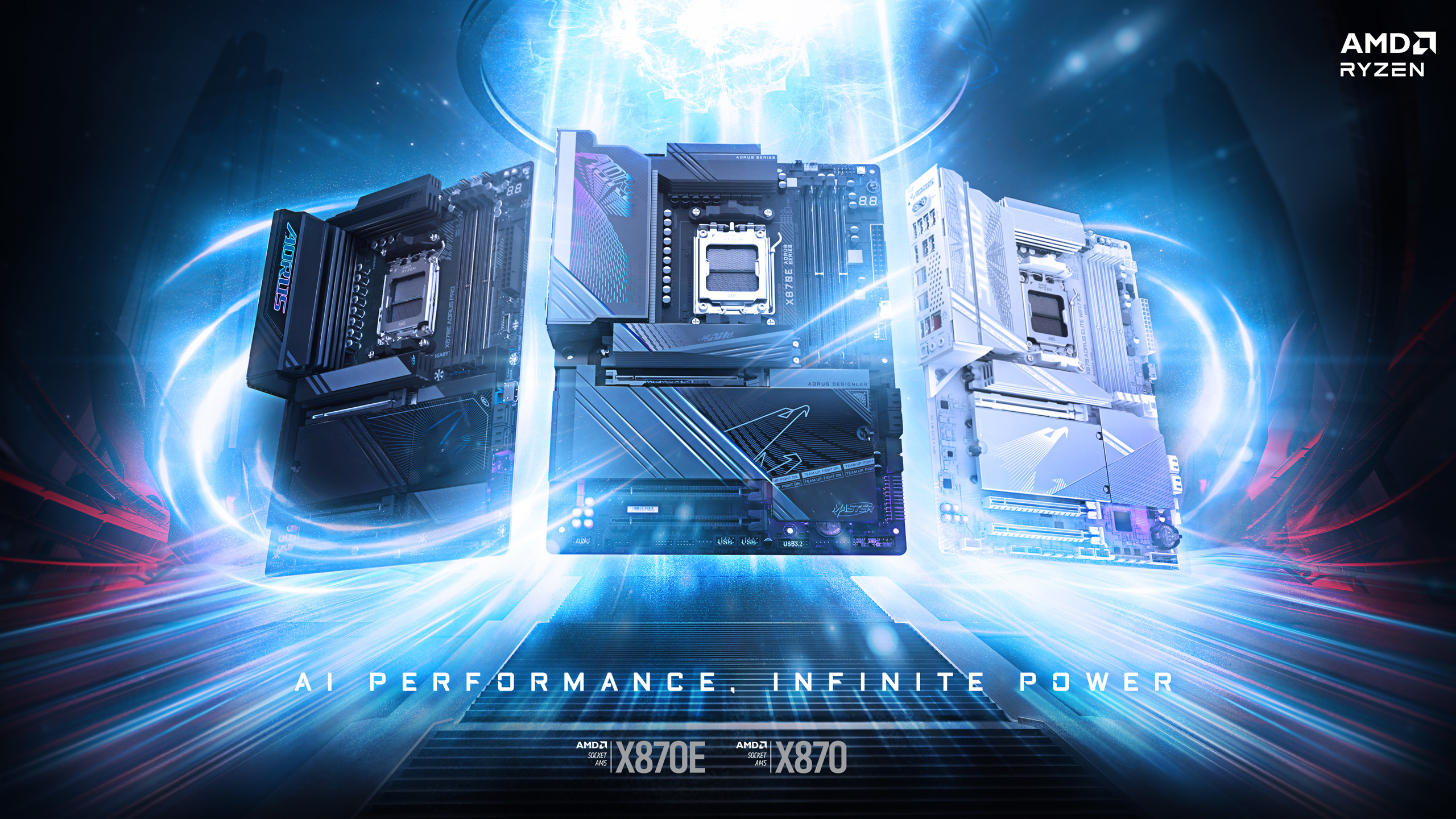 Carte Mère GIGABYTE X870E A Elite WIFI7 - Socket AM5 Pour AMD Ryzen 9000 - DDR5 8000MHz - PCIe 5.0 - USB4