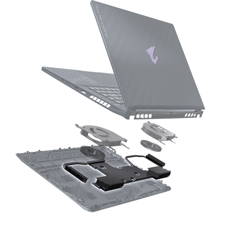 Gigabyte Gaming A16 protok zraka