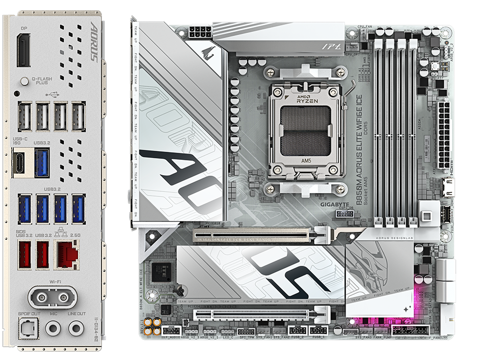 B850M AORUS ELITE WIFI6E ICE｜AORUS - GIGABYTE Global
