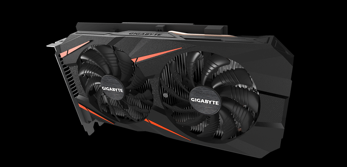 Gigabyte GeForce GTX 1060 GV-N1060WF2OC-6GDGrafikkarte schwarz 
