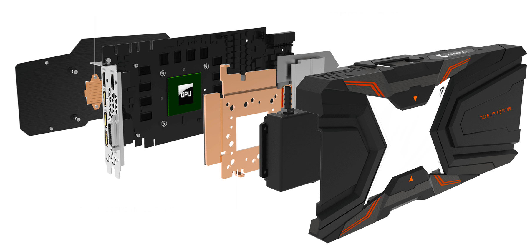 GIGABYTE nVidia GeForce GTX1080 Ti AORUS X WATERFORCE EDITION - 11264MB GDDR5X, 352-Bit Memory Bus