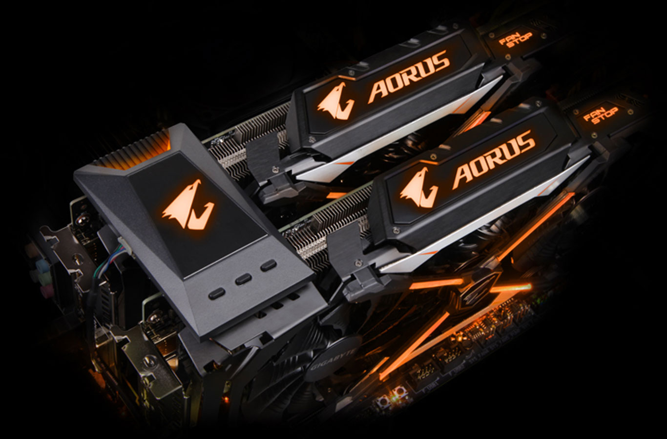 AORUS SLI HB bridge RGB (1 slot spacing)