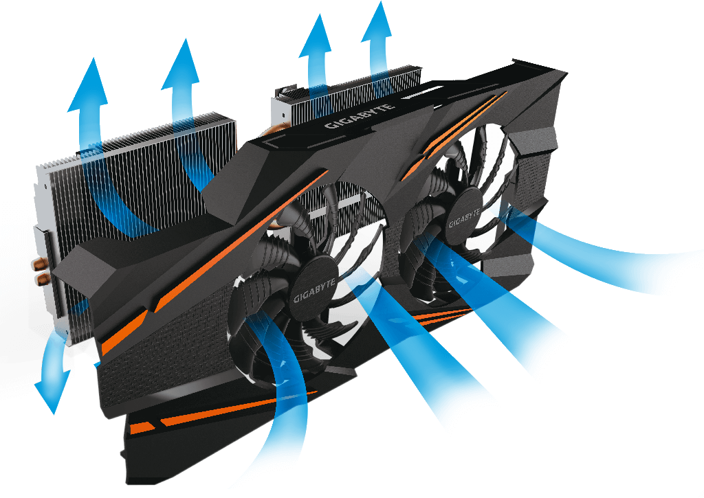 Как дует кулер. Видеокарта Gigabyte Windforce OC gtx1070 8gb. 1070 Gigabyte Windforce. Gigabyte GEFORCE GTX 1070 Windforce. GTX 1070 Windforce OC.