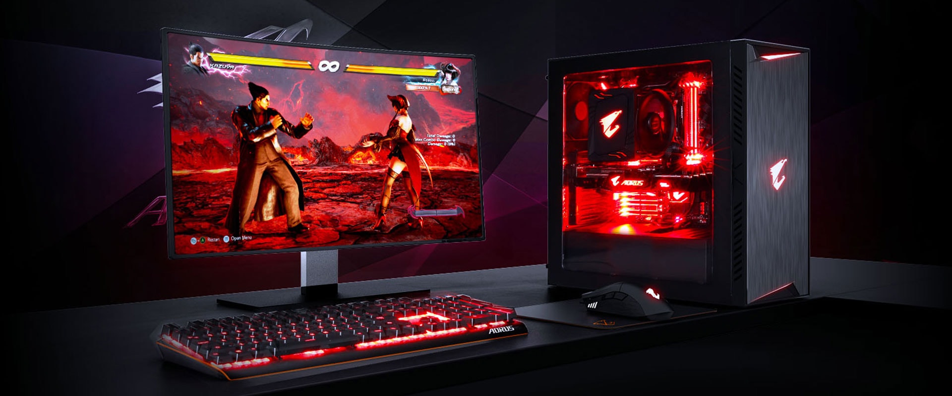 Днс игровой компьютер. Gigabyte AORUS k9. AORUS ac300w. Gigabyte AORUS игровой комп. Игровой компьютер без подсветки.