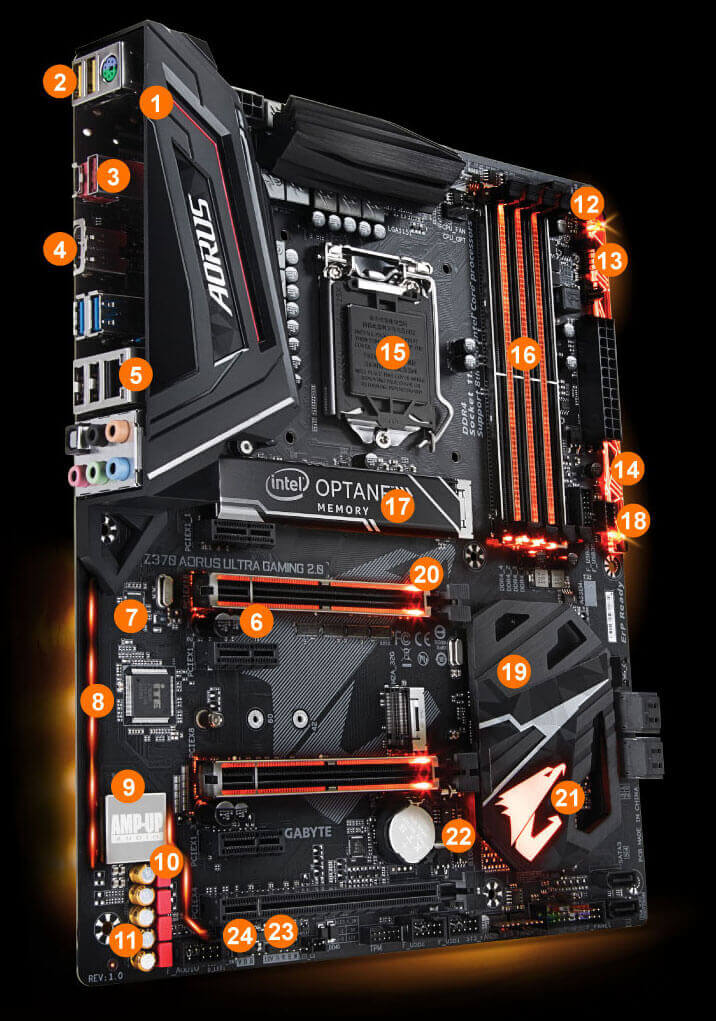 Z370 Aorus Ultra Gaming 2 0 Op Rev 1 0 Key Features Motherboard Gigabyte Global