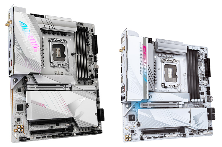 GIGABYTE dévoile deux élégantes cartes mères de couleur blanche,  compatibles avec les processeurs Intel® Next-Gen