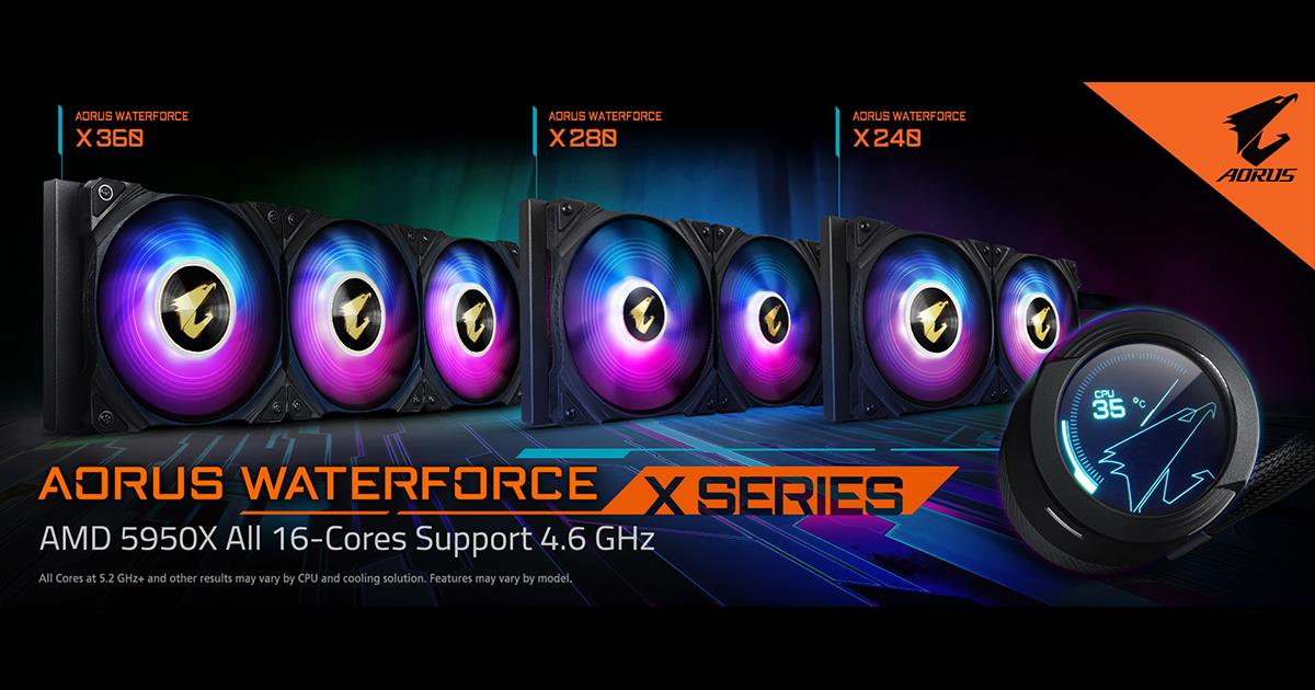 ☆GIGABYTE AORUS WATERFORCE X 280 新品未使用☆ AORUS WATERFORCE X 280 Key Features | CPU Cooler - GIGABYTE