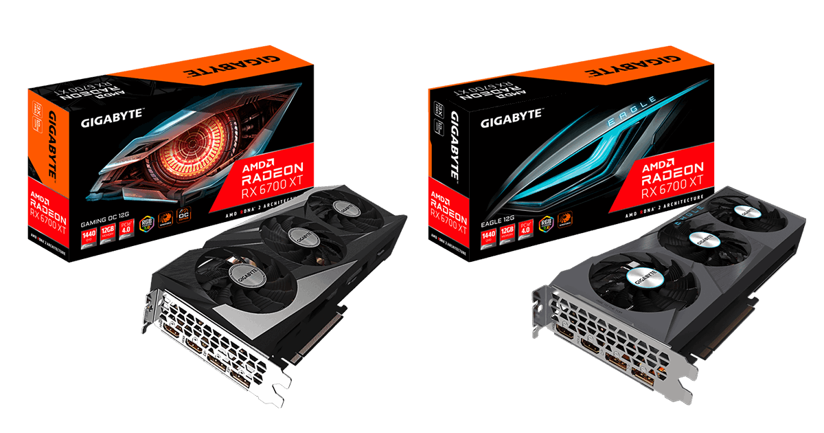 GIGABYTE Launches Radeon™ RX 6700 XT series graphics cards