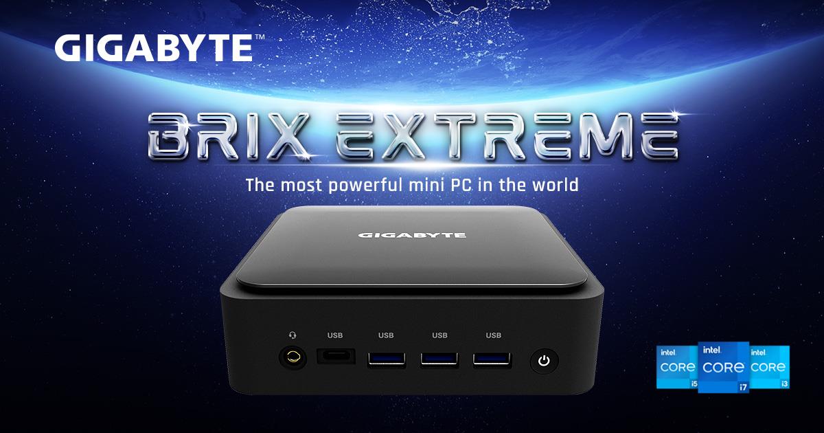 madras Forstærker Afspejling GIGABYTE Unveils the New BRIX Extreme Mini-PC for the New 12th Gen Intel®  Core™ Mobile Processor | News - GIGABYTE U.S.A.