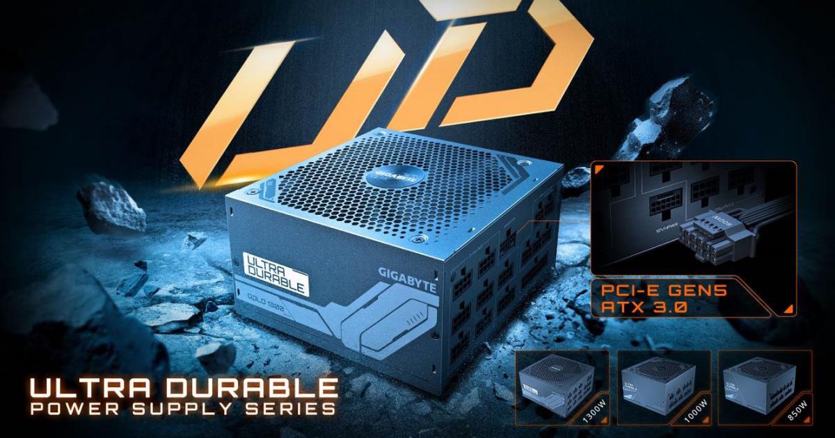 GIGABYTE Launches the UD1300GM PCIE 5.0 Power Supply News GIGABYTE