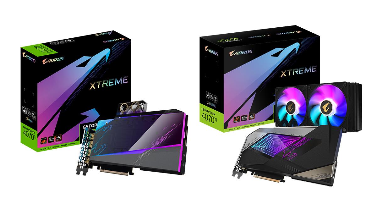 GIGABYTE Launches the GeForce RTX 4070 Ti Series Water