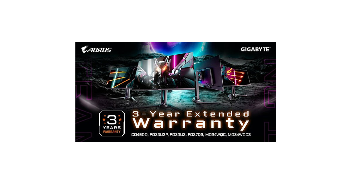 Aorus gigabyte qd oled monitors upgraded to 3 year warranty covering