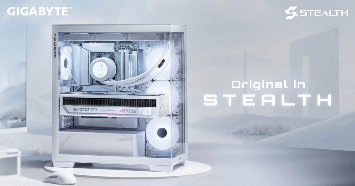 Original in STEALTH: GIGABYTE Unveils STEALTH ICE Series with AMD