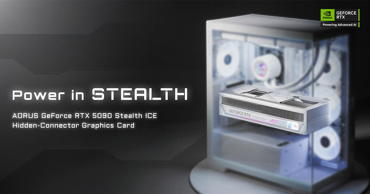 GIGABYTE Launches the AORUS GeForce RTX™ 5090 STEALTH ICE Graphics