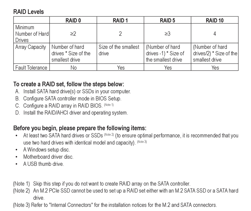 GIGABYTE Z590 Series RAID Manual