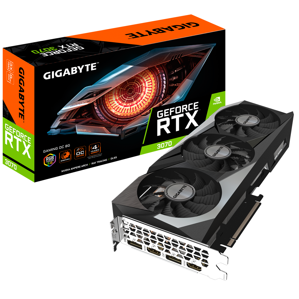 GIGABYTE RTX 3070 GAMING OC 8G 2.0 LHR