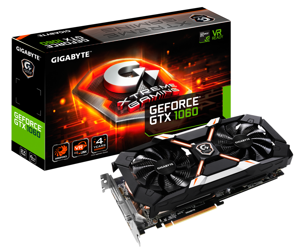 GIGABYTE Releases GeForce® GTX 1060 XTREME GAMING 6GB Graphics GIGABYTE Releases GeForce® GTX 1060 XTREME GAMING 6GB Graphics