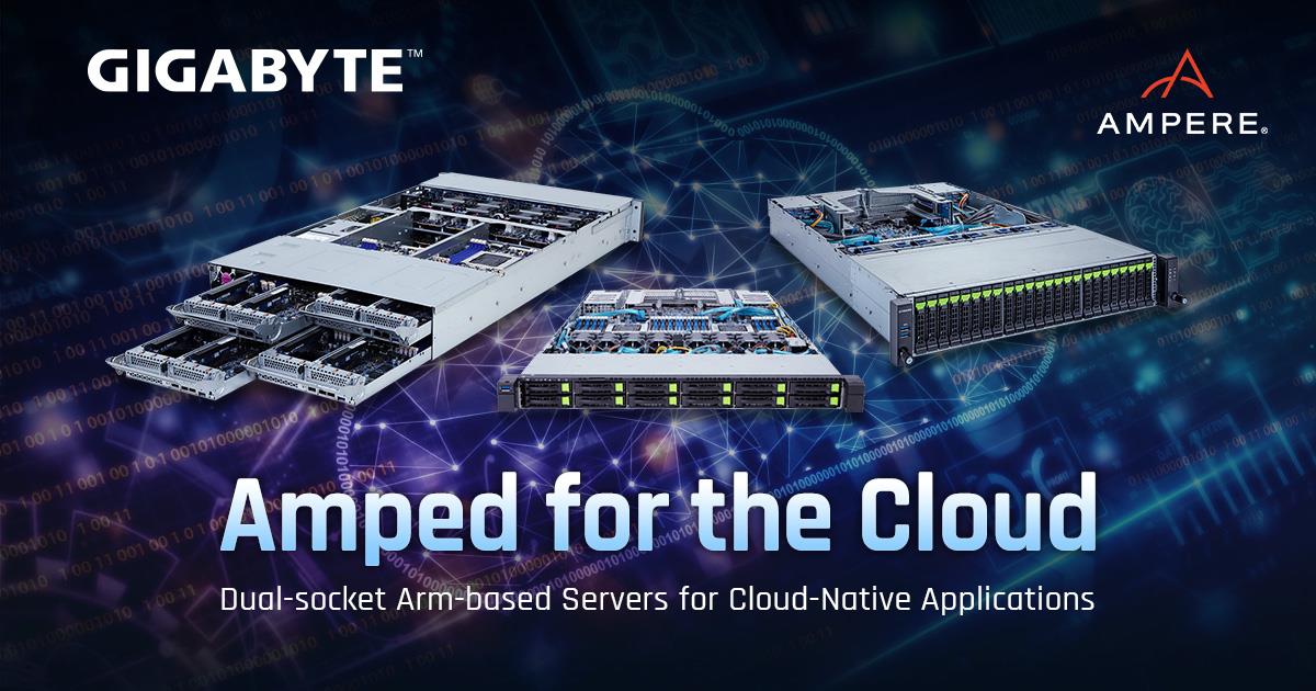 GIGABYTE анонсувала перші двосокетні сервери на базі Arm для хмарних дата-центрів