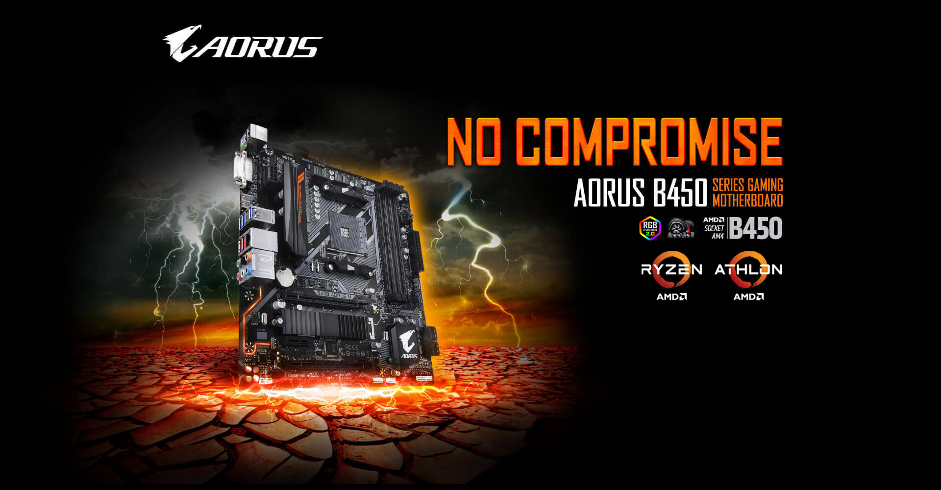 GIGABYTE B450 AORUS M MicroATX SocketAM4