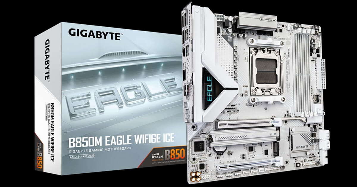 GIGABYTE EAGLE B850 ICE 白色 MicroATX マザーボード発売 | ニュース