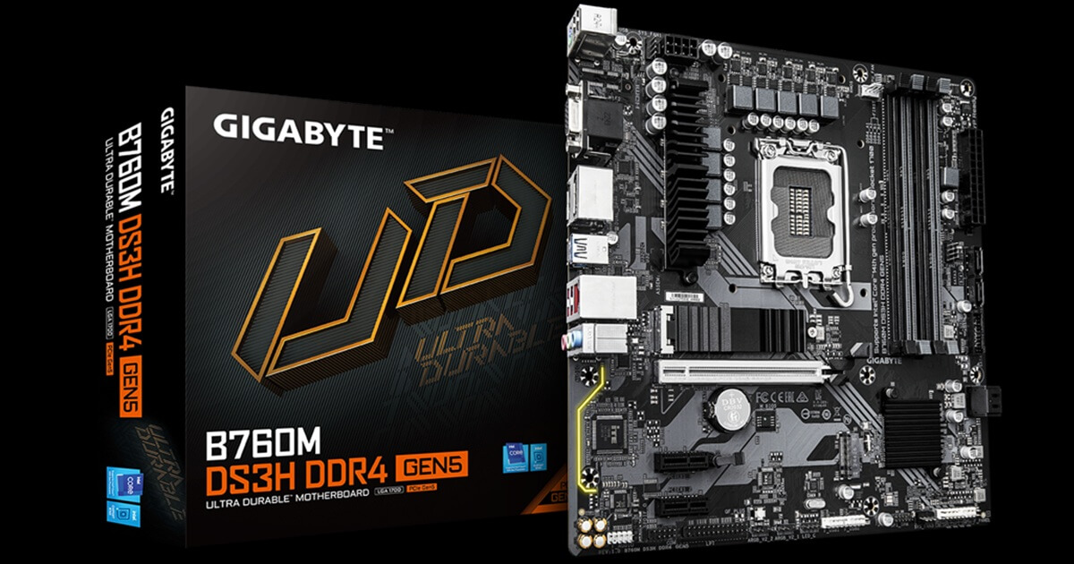 GIGABYTE B760 Gen5 対応 MicroATX DDR4 UD マザーボード発売&nbsp