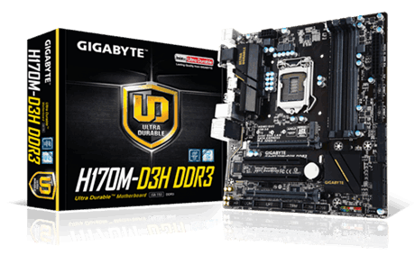 GA-H170M-D3H DDR3 (rev. 1.0) GA-H170M-D3H DDR3 (rev. 1.0)