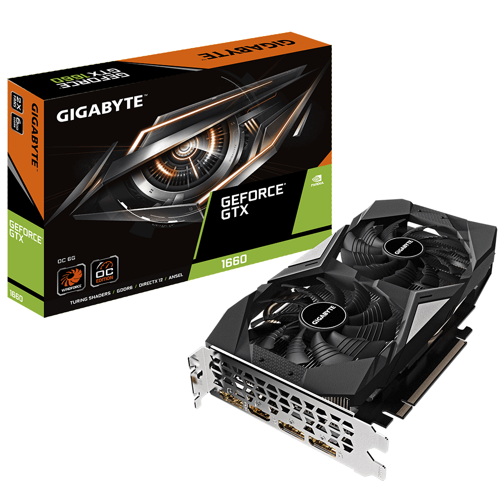 Gigabyte GeForce GTX 1660 WINDFORCE OC 6G 6GB GDDR6 Video Graphics Card