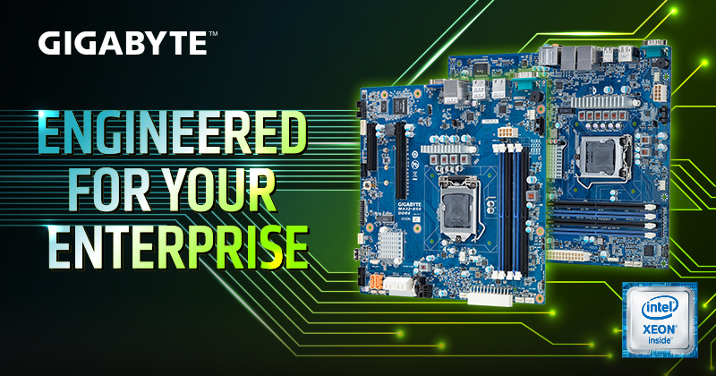 Gigabyte motherboard with processor outlet