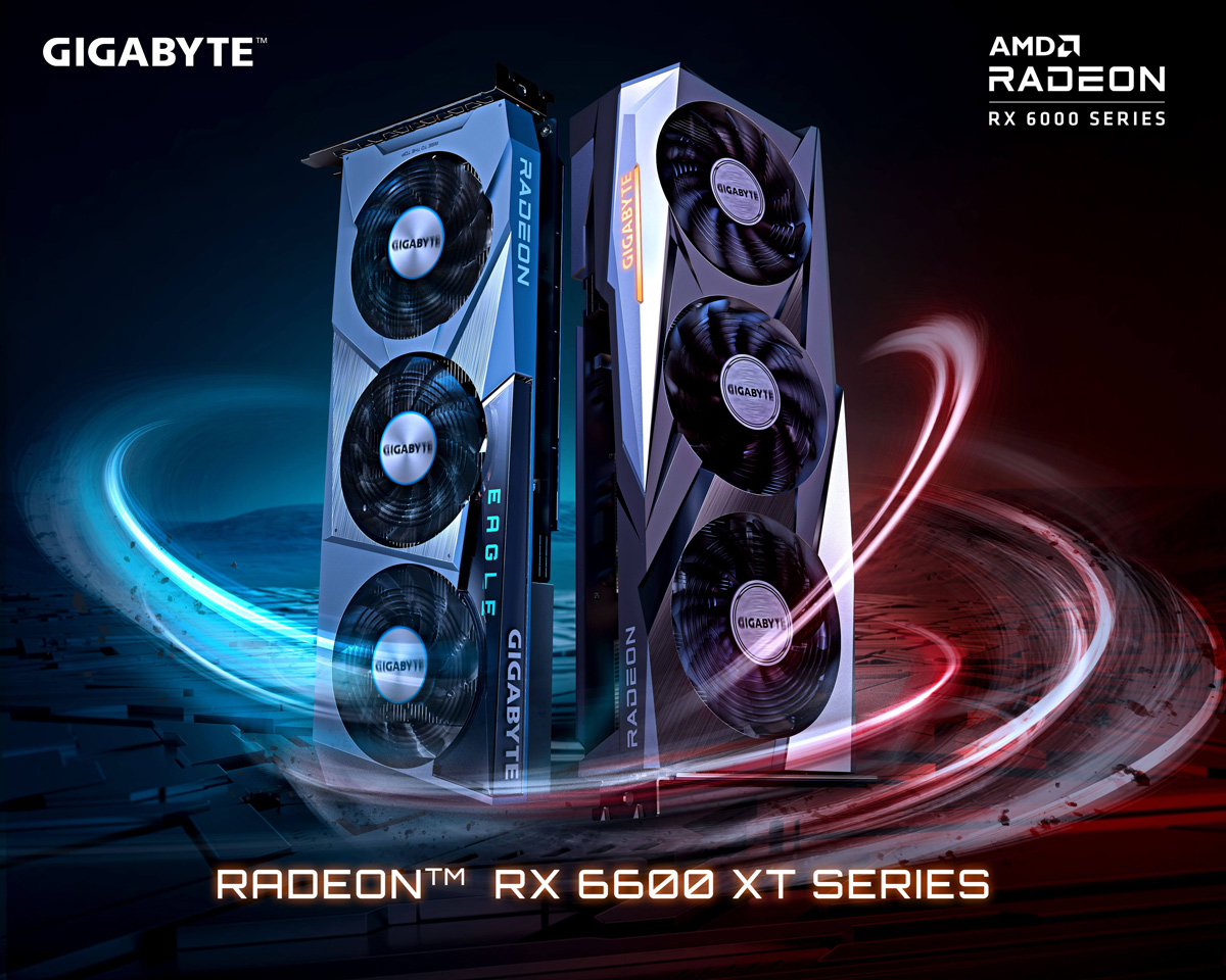 GIGABYTE Launches AMD Radeon™ RX 6600 XT Series Graphics Cards