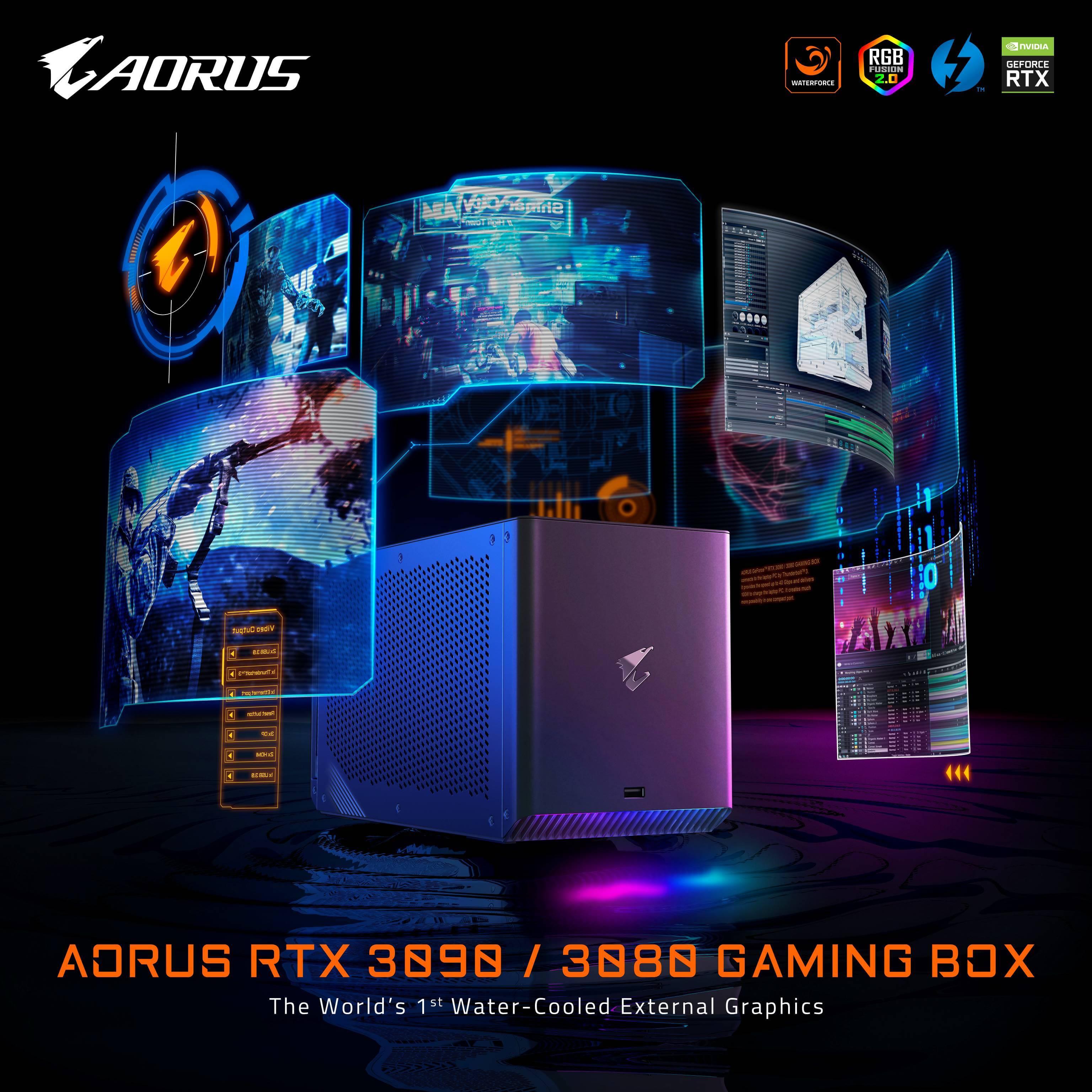 Aorus RTX 3090/3080 Gaming Box, la carte graphique externe Gigabyte