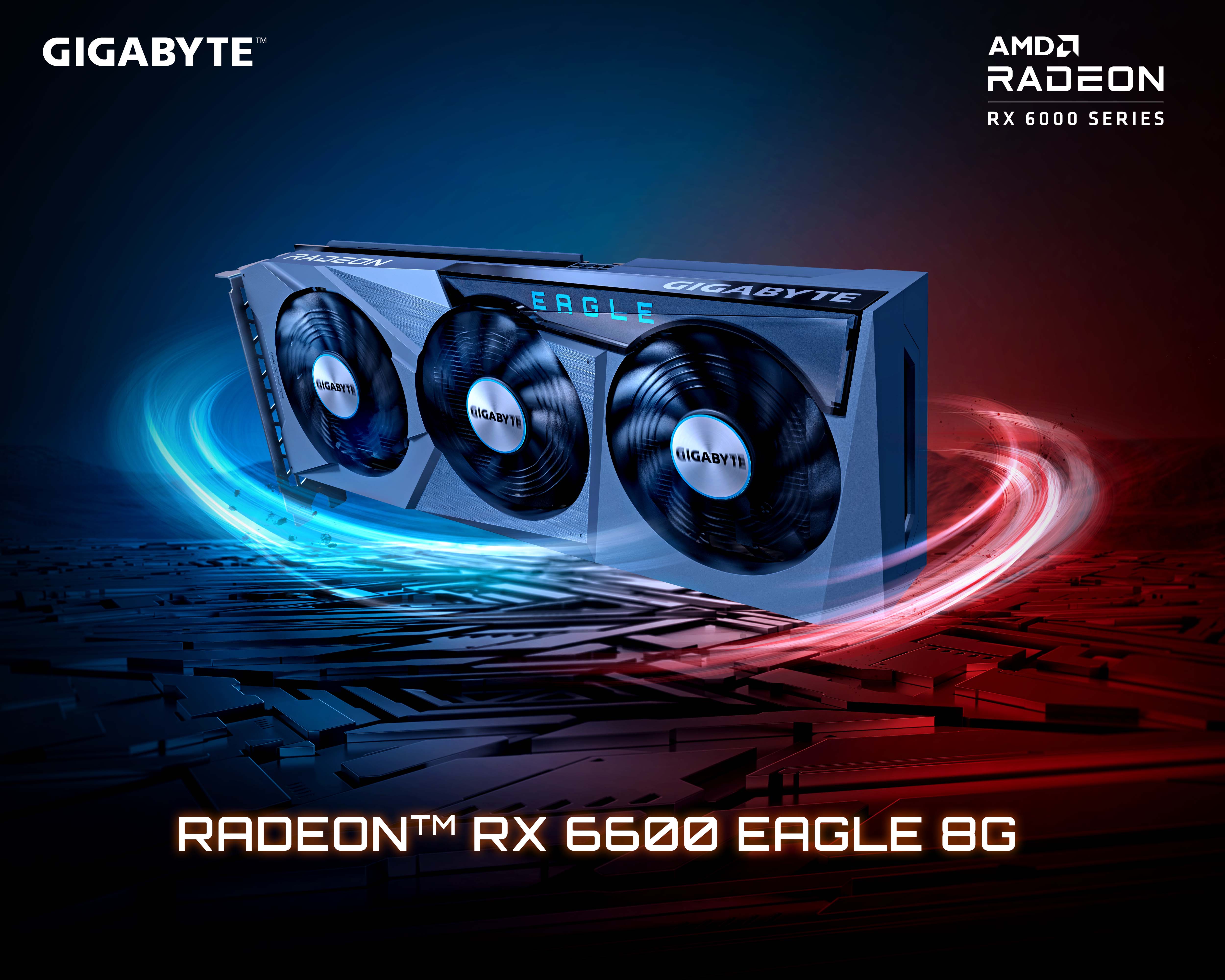 GIGABYTE Lance la Carte Graphique AMD Radeon™ RX 6600 EAGLE 8G