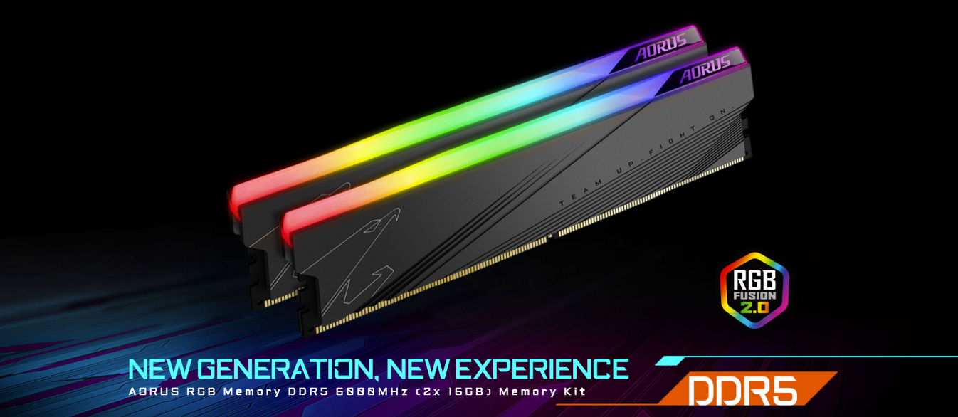 Brighten Your Memory Performance with AORUS RGB DDR5 6000MHz 32GB Memory  Kit