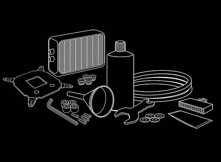 Water cooling wireframe