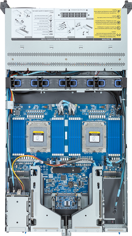 Rack Server - AMD EPYC™ 9004 - 2U DP 12+2-Bay Gen4 NVMe/SATA/SAS with expander Platinum - R283-Z91-AAD1