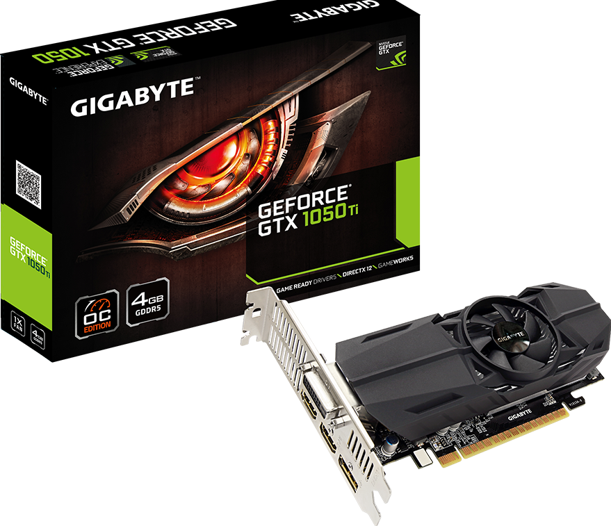 Graphics Card - GeForce® GTX 1050 Ti OC Low Profile 4G