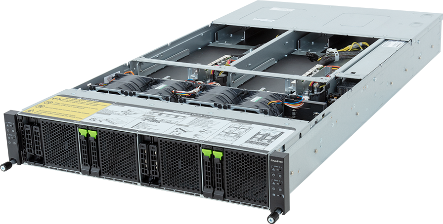 High Density Server - AMD EPYC™ 9004 - 2U 2-Node DP 4 x PCIe Gen5 GPUs 2600W - H233-Z80-AAN1