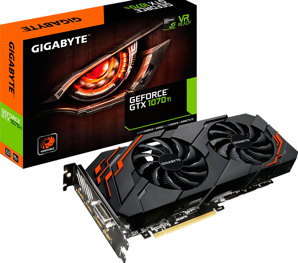Graphics Card - GeForce® GTX 1070 Ti WINDFORCE 8G