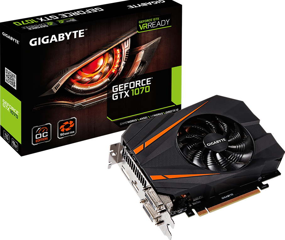 Graphics Card - GeForce® GTX 1070 Mini ITX OC 8G