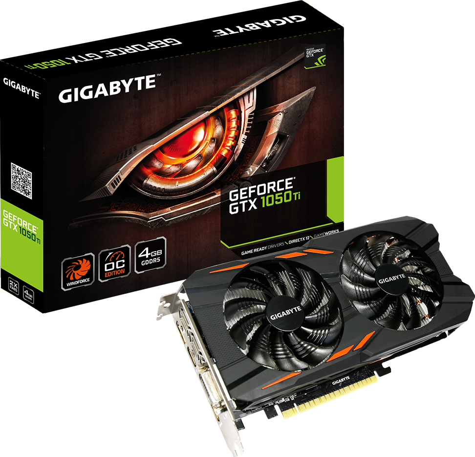 Tarjetas de Video - GeForce® GTX 1050 Ti Windforce OC 4G