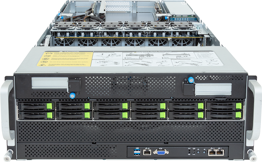 HPC/AI Server - AMD EPYC™ 9004 - 4U DP NVIDIA OVX™ 8 x PCIe Gen5 GPUs - G493-ZB4-AAP1