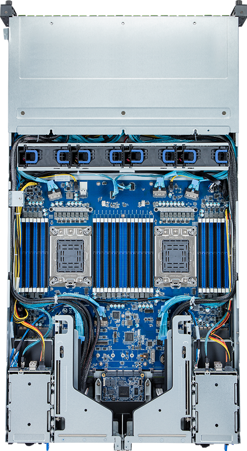 Rack Arm Server - Ampere® Altra® Max - 2U DP 24+4-Bay Gen4 NVMe/SATA - R282-P91
