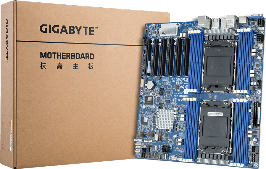 Motherboard - 5th/4th Gen Intel® Xeon® Scalable - E-ATX DP 10Gb/s Intel Ethernet Controller - MS73-HB0