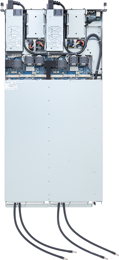 High Density Server - Intel® Xeon® 6 Processors - 1U 2-Node DP 4-Bay Gen5 NVMe/SATA/SAS-4 DLC - H174-A80-LAS1