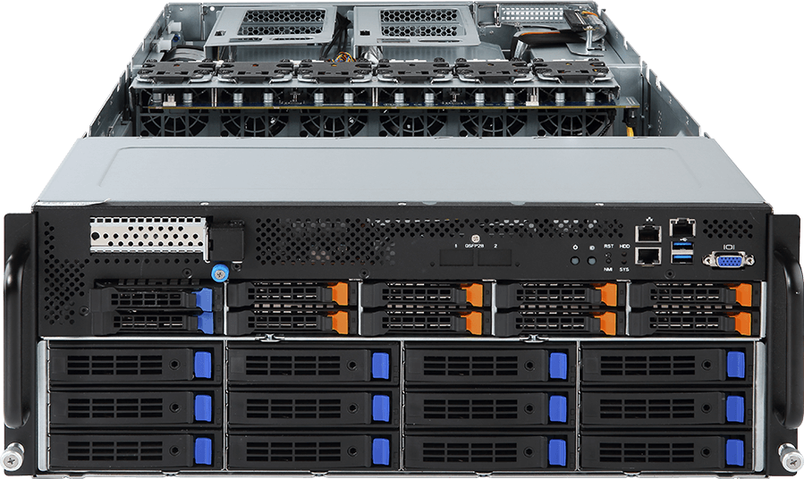 HPC Server - 4U 10 x GPU Single Root Server - G481-HA1