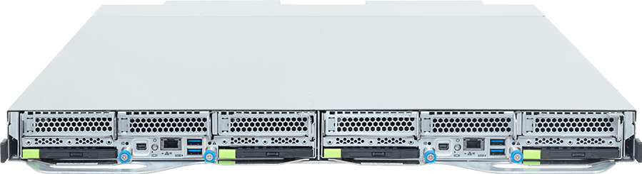 ORV3 Server - Intel® Xeon® 6900E+/6900-Series Processors - 1OU 2-Node DP 4-Bay E3.S Gen5 NVMe DLC - TO16-A81-LA01