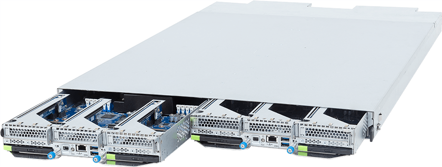 ORV3 Server - Intel® Xeon® 6900E+/6900-Series Processors - 1OU 2-Node DP 4-Bay E3.S Gen5 NVMe DLC - TO16-A81-LA01