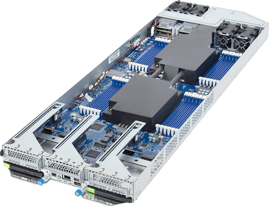 ORV3 Server - Intel® Xeon® 6900E+/6900-Series Processors - 1OU 2-Node DP 4-Bay E3.S Gen5 NVMe DLC - TO16-A81-LA01